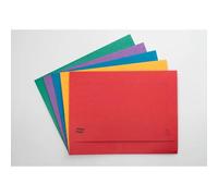 Chemises poche en carte lustrée 225g/m2- A3 - Couleurs assorties