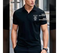 Chemises polo personnalisées et assorties pour hommes - Superbes cadeaux de groupe pour les réunions de famille, enterrements de vie de garçon, vacances et événements d'équipe. Personnalisez avec des