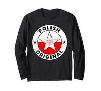Chemises polonaises Originales | Chemises Drapeau polonais | Polska polonais Manche Longue