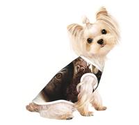 Chemises pour chiens de petite taille avec imprimé chat - T-shirt extensible léger sans manches - Rayé