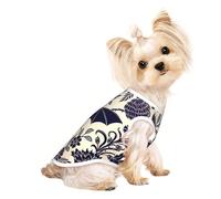 Chemises pour chiens de petite taille avec imprimé chauve-souris - T-shirt extensible léger sans manches - Rayé