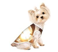 Chemises pour chiens de petite taille avec imprimé dauphin drôle - T-shirt extensible léger sans manches rayé