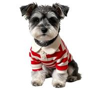 Chemises pour Chiens de Petite Taille,Tenues Décontractées À Rayures Avec Col - Vêtements chiens respirants,pour les voyages, parcs, plages, activités extérieures, fêtes, vacances, anniversaires et sé