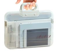 Chemises Pour Documents - Grande Capacité Antipoussière Avec Poignée,Organisateur De Documents Imperméable Sac À,Pour Maison École Classe Dortoir Entreprise Enseignant Élève Livre Cahier