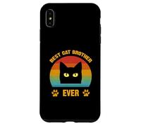 Chemises rétro pour Homme avec Inscription « Best Cat Brother Ever » Coque pour iPhone XS Max