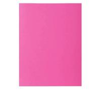 Chemises rigides - EXACOMPTA - 210 g - Paquet de 100 - Couleur rose - Format 24 x 32 cm