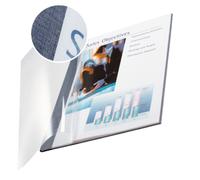 Chemises souples Leitz A4 bleues avec page de garde transparente personnalisable lot de 10 pièces