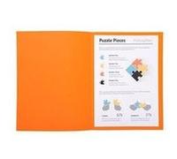 Chemise qualité supérieure 210 g Exacompta 24 x 32 cm couleur orange - Paquet de 100