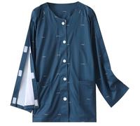 Chemises unisexes à épaules post-chirurgie pour hommes Tearaway - Manches longues - Chemise Tearaway pour femmes avec côté entièrement ouvert - Vêtement adaptatif pour la récupération après