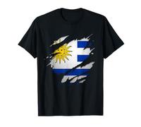 Chemises Uruguayennes - Drapeau Uruguay déchiré T-Shirt