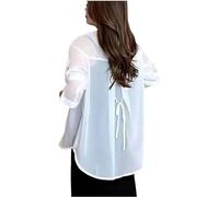 Chemises UV for la protection solaire Blouse en mousseline de soie Femmes légères Chemise en mousseline de soie de protection solaire d'été, chemise de protection solaire en mousseline de soie ( Color