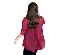 Chemises UV for la protection solaire Blouse en mousseline de soie Femmes légères Chemise en mousseline de soie de protection solaire d'été, chemise de protection solaire en mousseline de soie ( Color