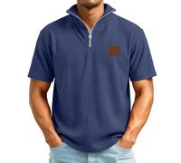 Chemisette Decontracte Homme Style Moderne Design Epure Coupe Fluide pour Toutes morphologies adapté au Quotidien et Rencontres Entre Amis Navy 5TG