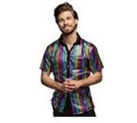 Boland Chemisette Disco 02290 Facettes arc-en-ciel Adulte Multicolore G