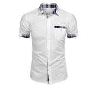 Chemisette Homme Polo Manches Courtes Tee Shirt Marque Polos Vetement Homme Chemise Hawaïenne Bucheron Verte Chemises Ete Chemise Homme T-Shirts À Manches Courtes Été Tee Shirt (A40,L)