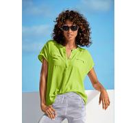 Chemisier à manches courtes chemisier moderne - Linea Tesini - citron vert CITRON VERT 48