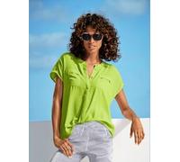 Chemisier à manches courtes chemisier moderne - Linea Tesini - citron vert CITRON VERT 52