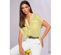 Chemisier à manches courtes chemisier moderne - Linea Tesini - jaune pastel JAUNE PASTEL 38