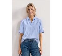 Chemisier à manches courtes en chambray avec col chemise