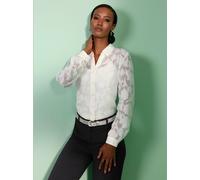 Chemisier à manches longues effet vaporeux chic - Creation L - écru ÉCRU 46