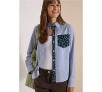 Cecil 3413559 Chemisier à Rayures et Poche Poitrine Lion pour Femme, Blouse Blue., XS