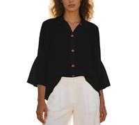 Chemisier Annee 70 Femme Polos Long Bleue Ciel Luxe Infroissable Français Ronde Kimono Épaules Ballon Est Fête Bustier Attachiante Soyeuse Dentelles Ou Transparents