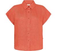 Chemisier aster Ã revers lin femme KnowledgeCotton Apparel Orange XL