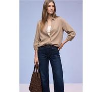 Street One Femme Chemisier au look délavé in Marron, in size: 34