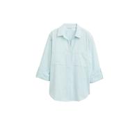 Chemisier avec poches poitrine femme Tom Tailor Bleu 38