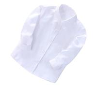 Chemisier Blanc Enfant à Boutons Manches Longues pour Fille Garçons 2-14 Ans Porter des Chemises pour Enfant Chemisiers Blanche Blouse Tee Shirts Carnaval Haut Top Uniforme Scolaire