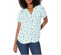 Chemisier - blouse - liquette Essentials - AE18913398-BlueA-Large - Amazon Blouse Tissee a Manches Courtes Femme L
