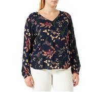 Chemisier - blouse - liquette Kaffe - 10504059 - Women's V-Neck Blouse with Long Sleeves Print Desgn Femme XXL