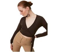 Chemisier - blouse - liquette Trendyol - TWOAW22BZ0300 - Women Regular Wrapover Cache-Coeur Knit Blouse S