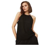 Chemisier - blouse - liquette Trendyol - TWOSS21BZ1739 - Chemisier Noir en Forme de Chale Blouse Femme 36