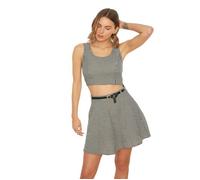 Chemisier - blouse - liquette Trendyol - TWOSS22BZ0074 - Chemisier tisse Noir a Carreaux Gofre Blouse Femme 38