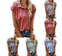 Chemisier Carreaux Femme Chemise Bucheron Western Décontractée Classique Retro Ecossaise Coton Flanelle Blouse Gilet T Shirt Casual Vintage