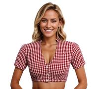 Chemisier Corset Blanc Traditionnel Manches Bouffantes Traditionnelle Dirndl Blouses avec Bordure Lastique Deguisement Adultes Grande Taille Haut Allemand Stretch en Dentelle