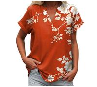 Chemisier Coton Et Lin pour Femmes Tee Shirt Femme Grande Taille Chemisier pour Femme Haut en Simili Lin Infroissable, Pratique, Reste Impeccable sans Repassage, De Temps Noir Blanc