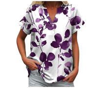 Chemisier Coton Et Lin pour Femmes Tee Shirt Femme Grande Taille Chemisier pour Femme Haut en Simili Lin Infroissable, Pratique, Reste Impeccable sans Repassage, De Temps Noir Blanc