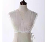 Chemisier court en mousseline de soie style Régence à col V pour femme sexy