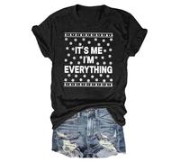 Chemisier de Noël pour femme 2025 « I Have Everything I Want for Christmas » - Chemise amusante pour couple - Chemises de Noël assorties pour couple - Tuniques de Noël pour la vie quotidienne