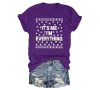 Chemisier de Noël pour femme 2025 « I Have Everything I Want for Christmas » - Chemise amusante pour couple - Chemises de Noël assorties pour couple - Tuniques de Noël pour la vie quotidienne