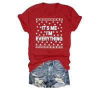 Chemisier de Noël pour femme 2025 « I Have Everything I Want for Christmas » - Chemise amusante pour couple - Chemises de Noël assorties pour couple - Tuniques de Noël pour la vie quotidienne