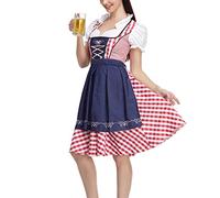 Chemisier Dirndl pour femme - Robe d'Halloween - Costume de scène - Costume de mercredi - Chaussures médiévales