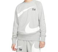 Chemisier DR8995-063 Nike Sportswear Swoosh gris/blanc automne classique...