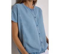 Chemisier effet blouson en lyocell