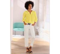 Chemisier en coton look tendance avec ourlet arrondi - Linea Tesini - citron CITRON 36
