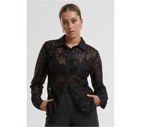 Urban Classics Lace Long Sleeve Blouse Noir M Femme