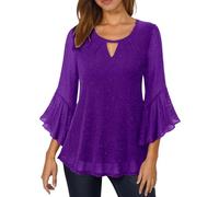 Chemisier Femme Blanc Chic Tendance Chandail des Veilleuse Vierge Ménage Menage Mort Nouer Boutonné vers Senior Tête Abeille Ceremonie Attachiante Couleur Dentelles Habillees Corsages