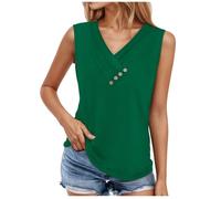 Chemisier Femme Chic et élégant Chemise en Coton Lin à Manche Courte Décontracté Blouse Ample Printemps Eté Tunique Col Rond Casual Top Haut T-Shirt Robe Été sous-vêtements de Sport, XL